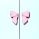 Handcrafted Acacia Wood Pink Bow Handle Pair